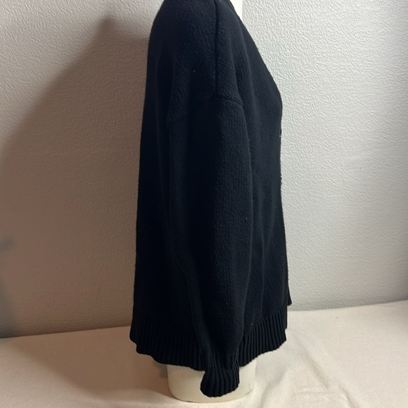 Lane Bryant Black Button-Down Cardigan Sweater - Size 14/16 - Picture 3 of 5